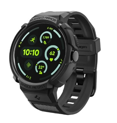 Spigen Google Pixel Watch 4 Premium Rugged Armor Pro Case 45mm Black With Charger Stand product image 2