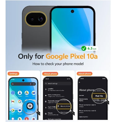 Fntcase Google Pixel 10a Premium Slim MagSafe Translucent Case Matte Black product image 2
