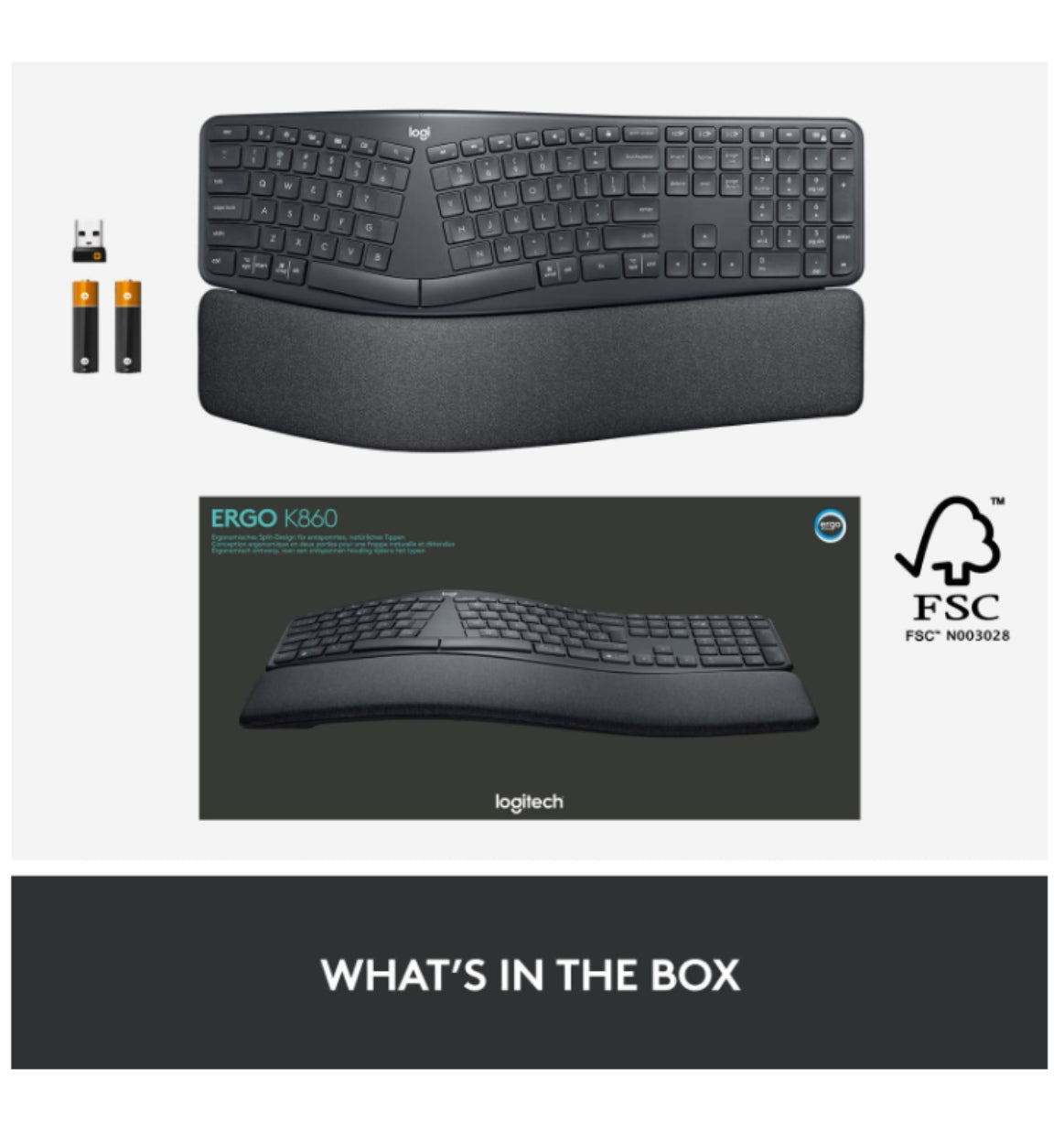 Logitech Ergo K860 Wireless Split Ergonomic Keyboard product image 12