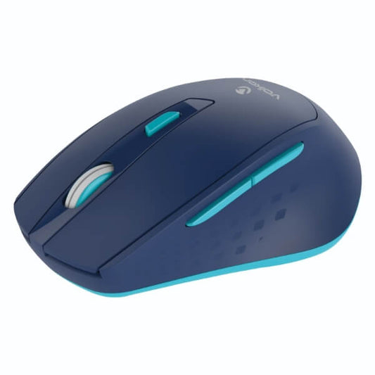 Volkano Chrome Series 2.4Ghz Wireless Ergonomic Blue Mouse (VK-20234-BL) image 2