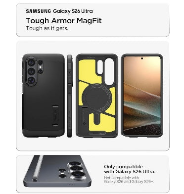 Spigen Samsung Galaxy S26 Ultra Premium Tough Armor MagSafe Case Black product image 2