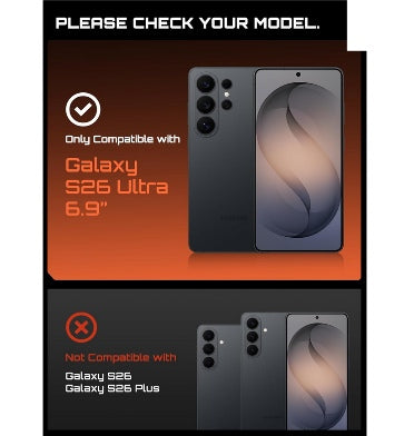 Supcase Samsung Galaxy S26 Ultra Full Body Rugged MagSafe Protective Case Aramid Black product image 2