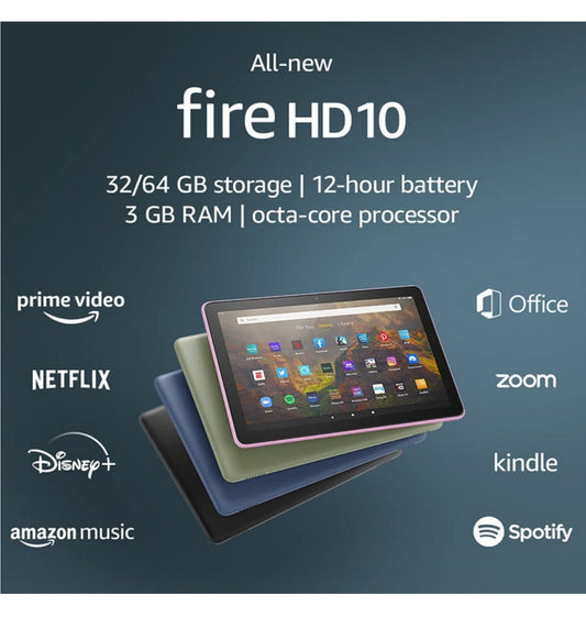 Amazon Fire HD 10" Tablet 32gb Wi-Fi Black (2021) product image 2