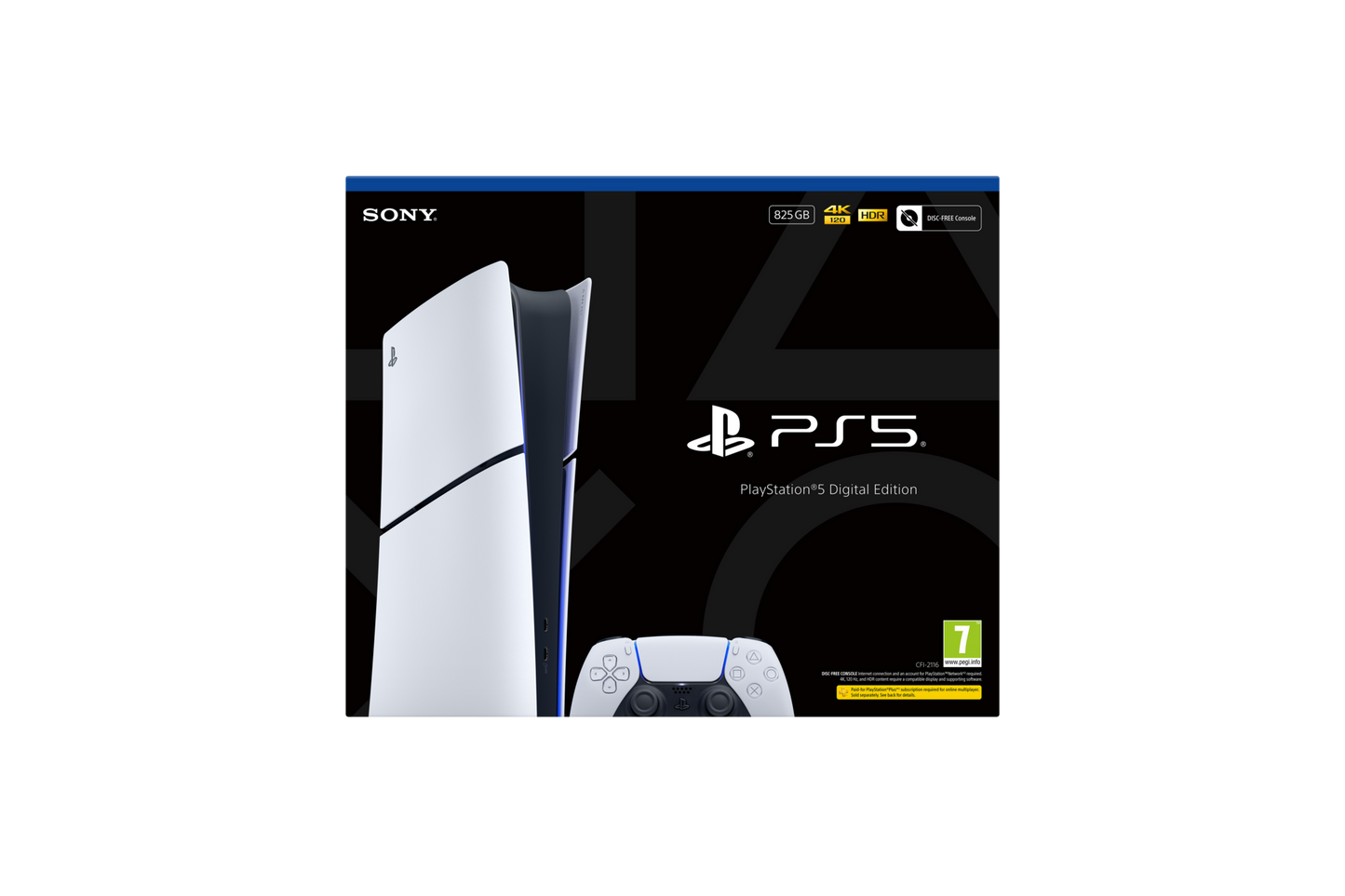 PS5 Digital Edition (e) 825gb Console gallery image 2
