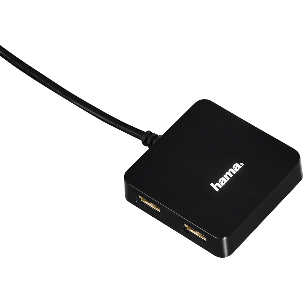 Hama USB Hub 2.0 4 Port Bus Powered (12131) — rear view