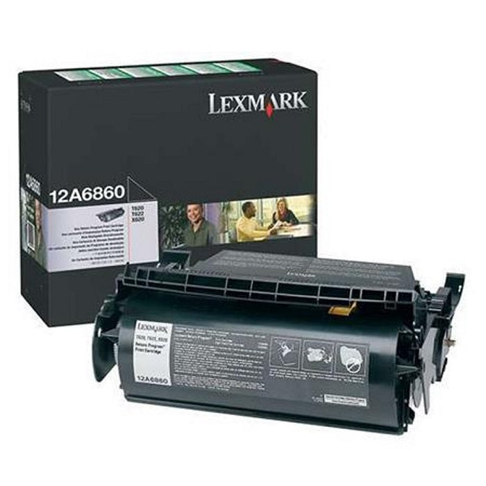 Lexmark 12A6860 Return Program Black Laser Toner Cartridge image 1