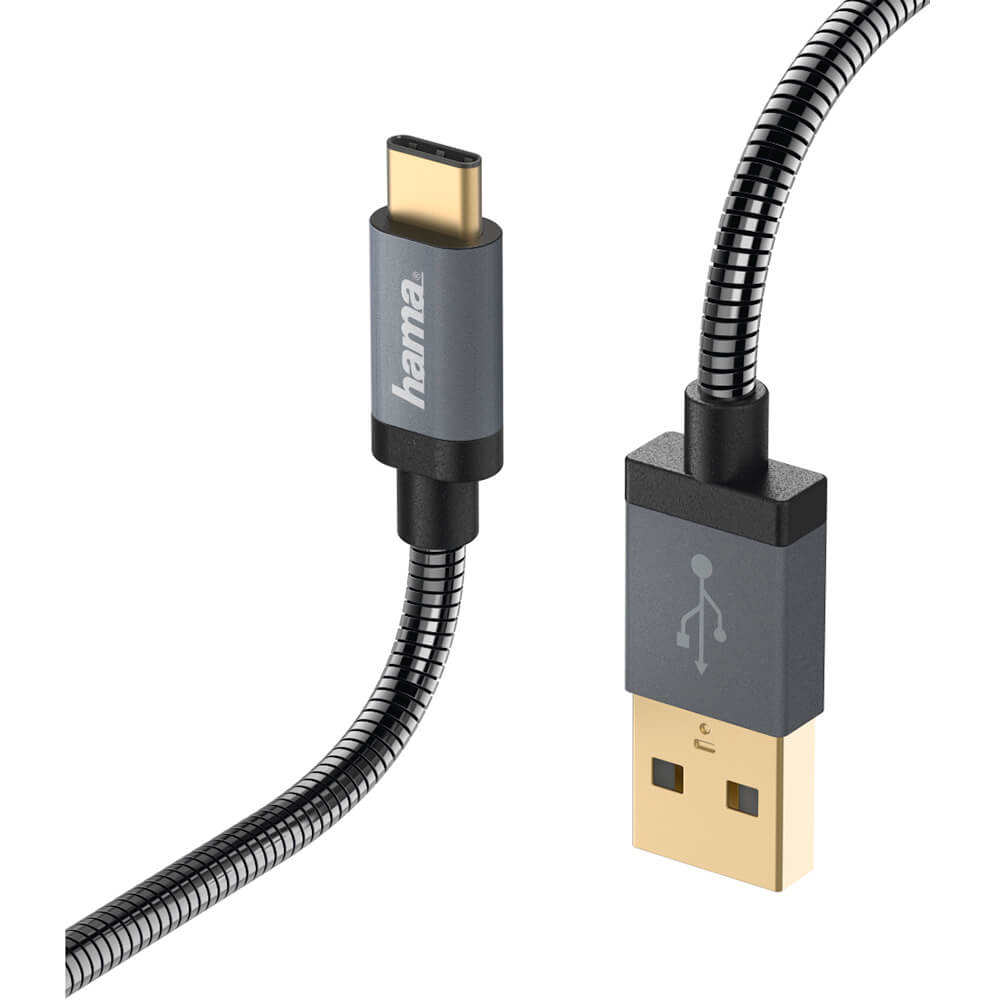 Hama USB -C 0.75 m metal Cable (135790) — in use