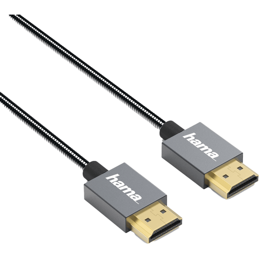 Hama 0.75M Elite Metal HDMI Ethernet Cable (135792) image 2