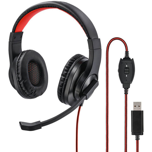 Hama HS-USB 400 USB Office Headset – Black (139927) image 2