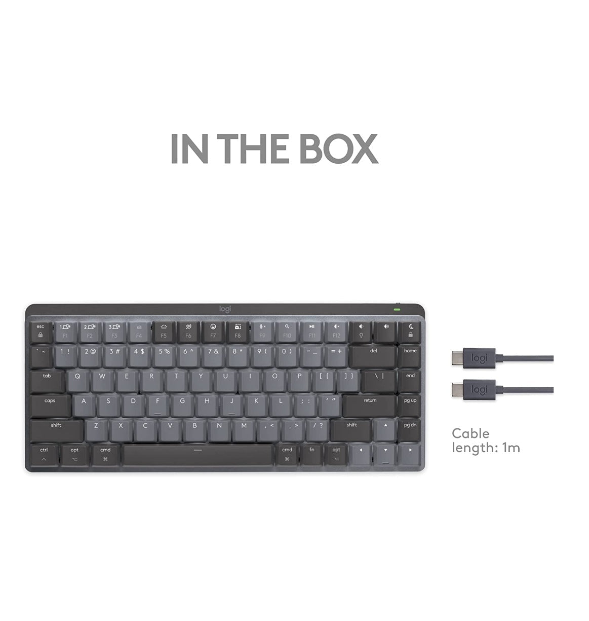 Logitech Mx Mechanical Mini Wireless Keyboard Tactile/Quiet Mac Edition Space Gray product image 10