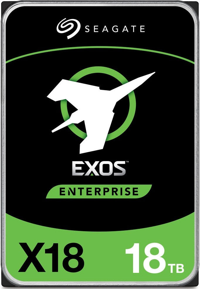 Seagate 18TB 3.5-inch Exos X18 Enterprise SATA Hard Drive (ST18000NM001J) image 1