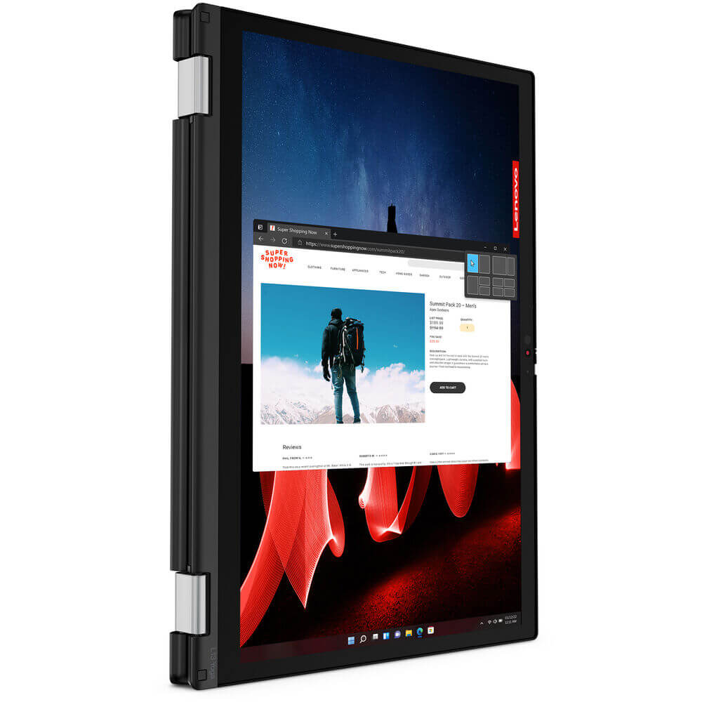Lenovo ThinkPad L13 Yoga Gen 4 Notebook PC – Core i5-1335U / 13.3″ WUXGA Touch / 8GB RAM / 512GB SSD / LTE / Win 11 Pro / Thu