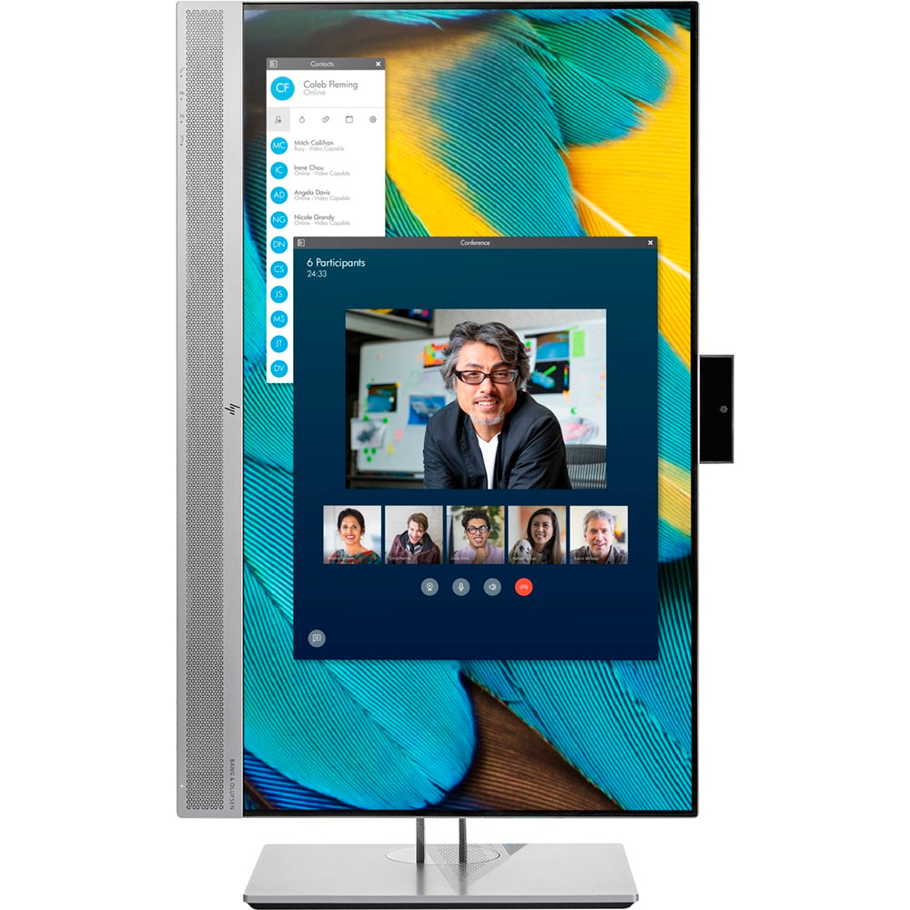 HP EliteDisplay E243m 23.8″ Full HD IPS LED Monitor (1FH48AS) — rear view