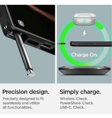Spigen Samsung Galaxy S24 Ultra Premium Tough Armor Magfit Case Black product image 9