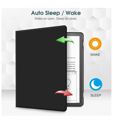 Fintie Amazon Kindle Scribe 10.2" (2022/2024) Premium Protective Slim Shell Pu Leather Folio Flip Cover Black product image 2
