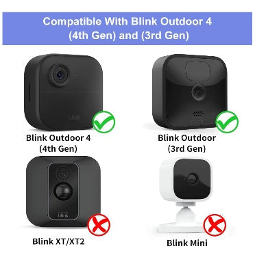 Blink Xt4 Camera Wall Mount Protective Cover & Bracket Black 3pk product image 2