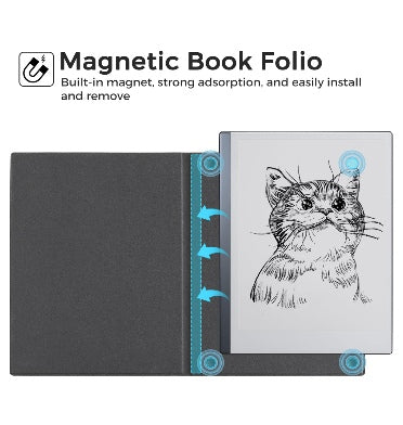 Coback Cobak Premium Pu Leather Book Folio Cover Black For Remarkable 2 product image 2