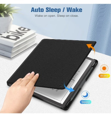 Fintie Amazon Kindle Scribe 10.2" (2022/2024) Premium Protective Slim Pu Leather Folio Cover W/Pen Holder Black product image 2