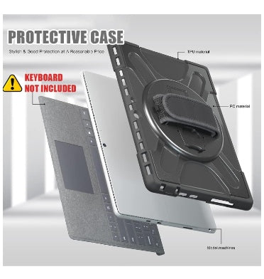 Kensington Microsoft Surface Pro 10 Rugged Heavy Duty Case With Hand Strap Black product image 7