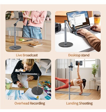 Ulanzi Heavy Duty Aluminum Overhead 35cm Flexible 360 Articulating Arm Phone Mount Stand product image 2