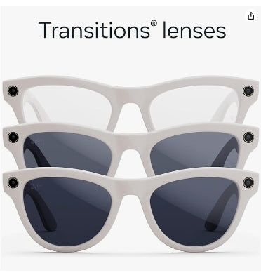 Ray-Ban Meta - Skyler Smart Glasses Standard Shiny Chalky Grey/Sapphire Transitions product image 2