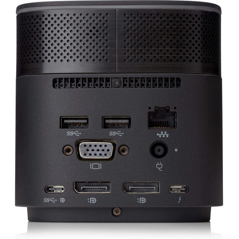 HP Thunderbolt Dock G2 with Audio Module (3YE87AA) — rear view
