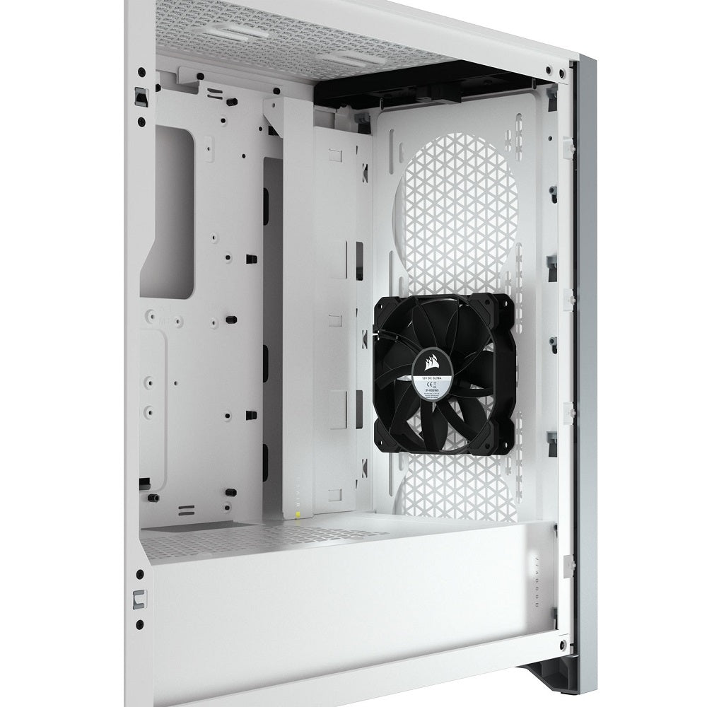 Corsair 4000D Airflow Tempered Glass Mid-Tower ATX White PC Case (CC-9011201-WW) image 4