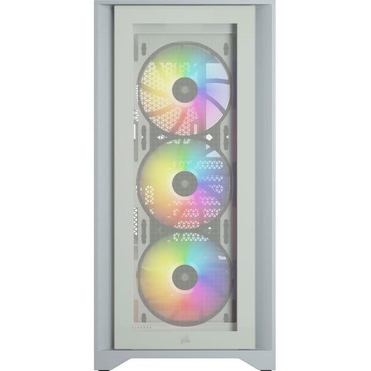 Corsair iCUE 4000X RGB Tempered Glass Mid-Tower ATX Case – White (CC-9011205-WW) image 2