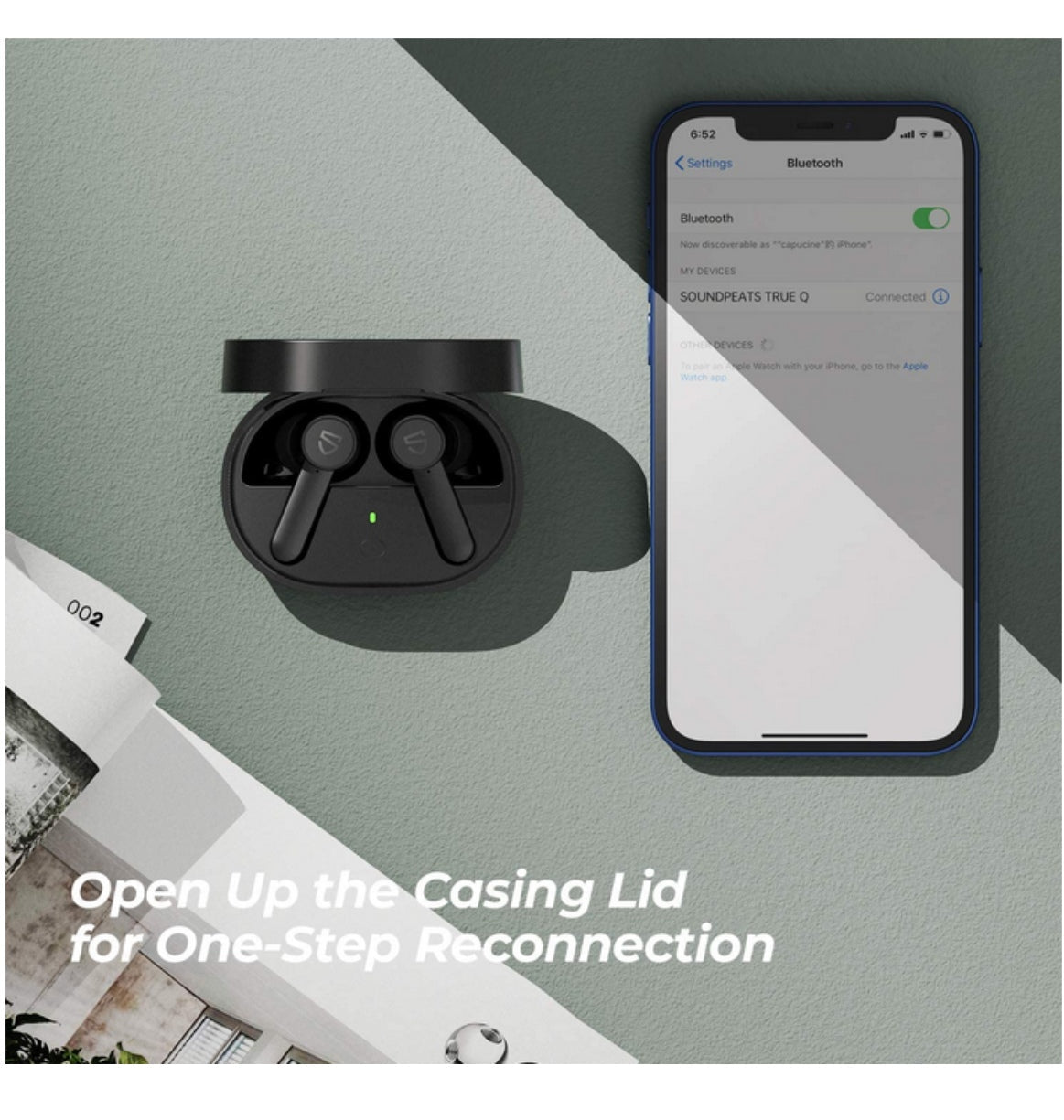 Soundpeats Q True Wireless In-Ear Earbuds Black product image 6