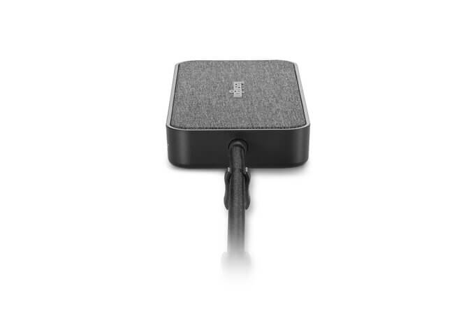 Kensington SD1650P USB-C Single 4K Portable Docking Station (K34020WW) – with 100W Power Pass-Through — rear view