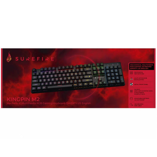 SureFire Kingpin M2 Mechanical Multimedia RGB Gaming Keyboard (48719) image 2