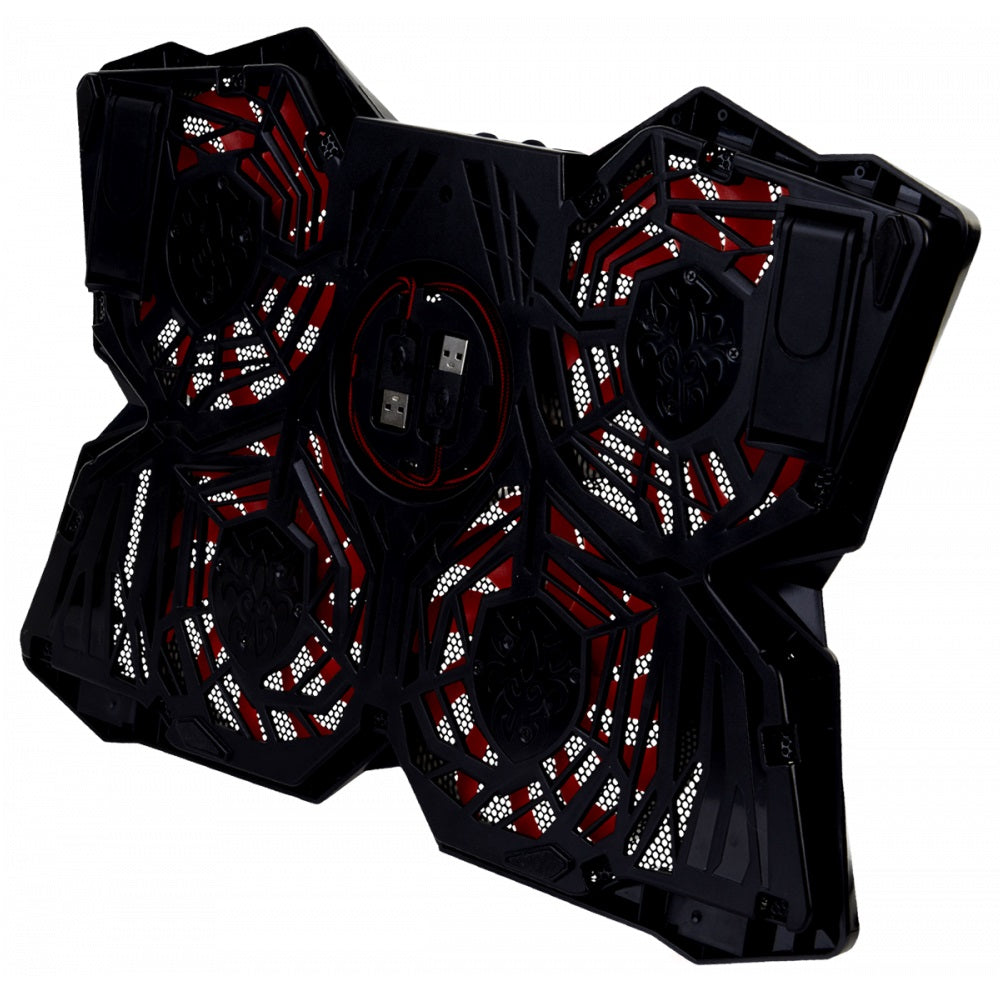 SureFire Bora Gaming Laptop Cooling Pad – Red — front view