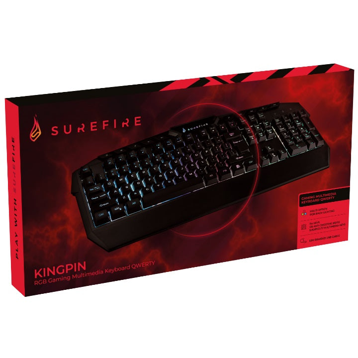 SureFire Kingpin RGB Multimedia Gaming Keyboard (48824) image 4