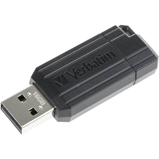 Verbatim 16GB Pinstripe USB – Black (49063) image 2