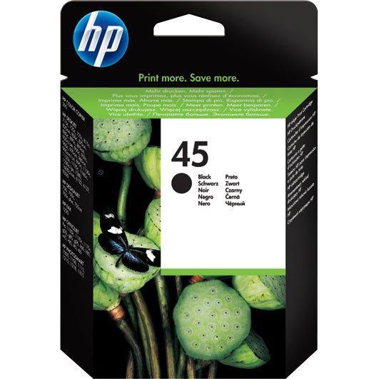 HP 45 Large Black Inkjet Print Cartridge (51645AE) image 1