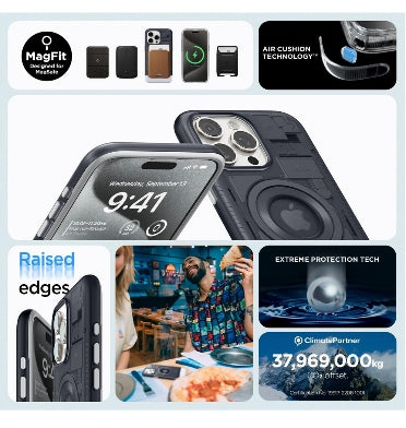 Spigen iPhone 15 Pro Premium Classic C1 Magfit Case Graphite product image 7