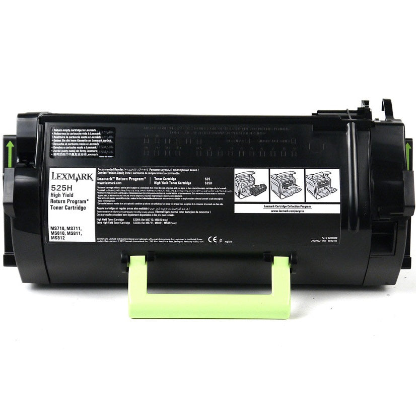 Lexmark 525H High Yield Return Program Toner Cartridge (52D5H00) image 1