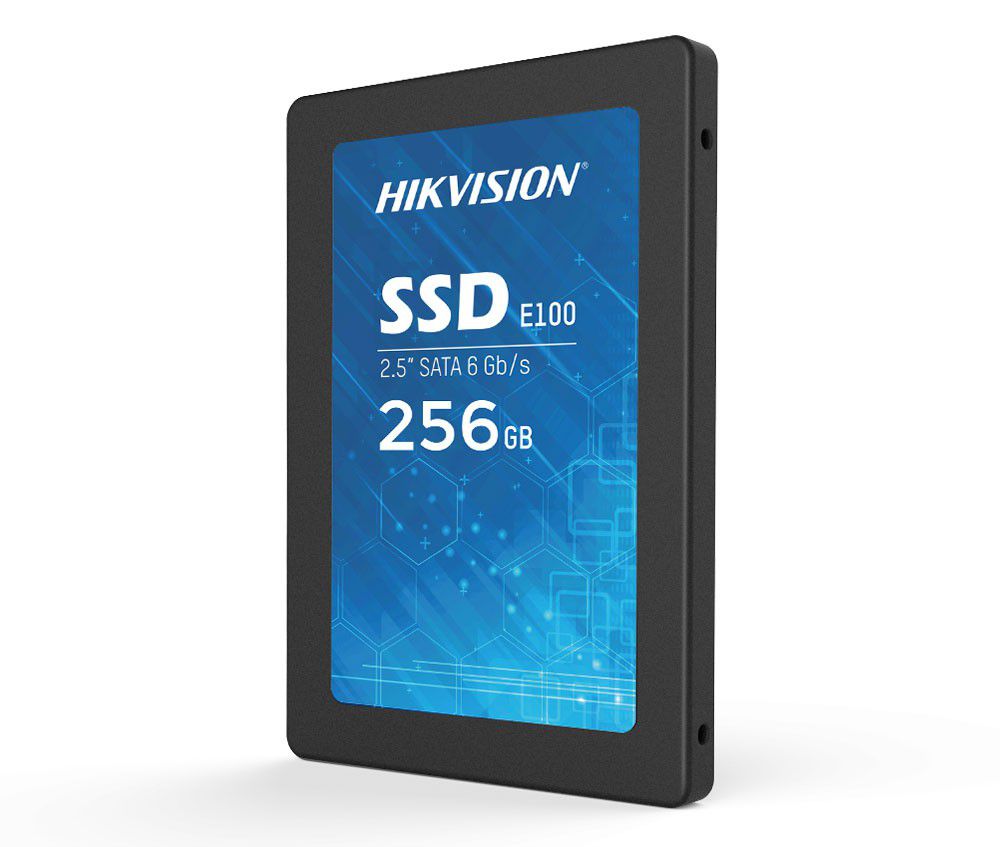 Hikvision E100 Class 256GB 2.5″ SATA Solid State Drive (HS-SSD-E100(STD)/256G) — rear view