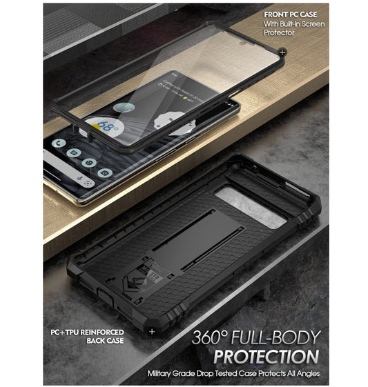 Poetic Google Pixel 7 Premium Full Body Rugged Revolution Series Case Black product image 2