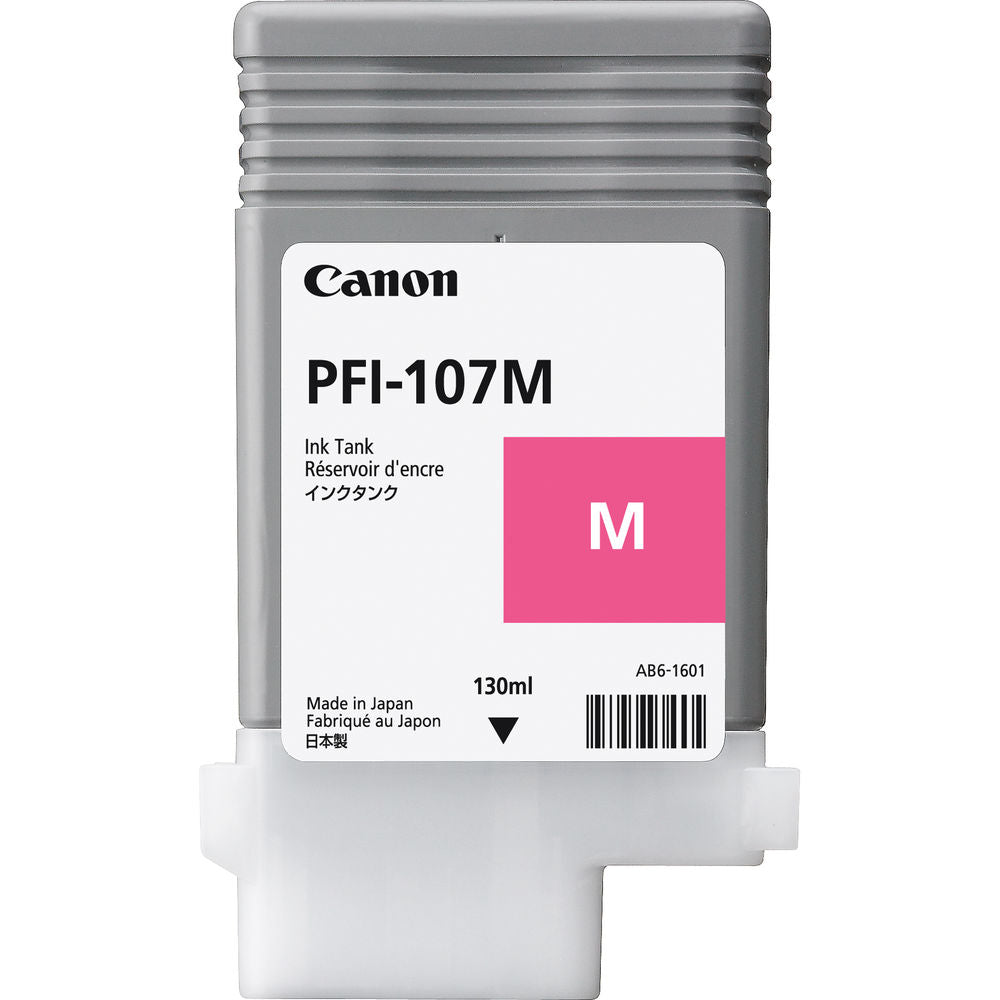 Canon PFI-107M 130ml Magenta Ink Cartridge (6707B001AA) image 1