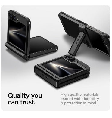 Spigen Samsung Galaxy Z Flip 6 Premium Tough Armor Pro Case Black product image 7