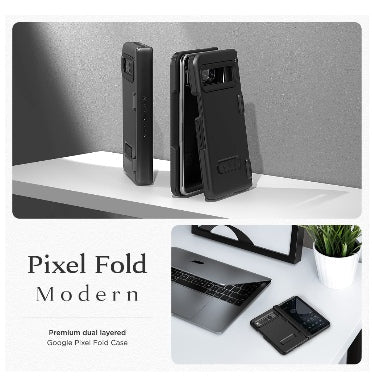 Vrs Google Pixel Fold Premium Modern Rugged Terra Guard Case Black product image 2