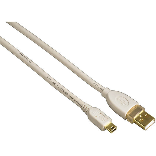 Hama USB 2.0 Mini Cable White (78468) image 1