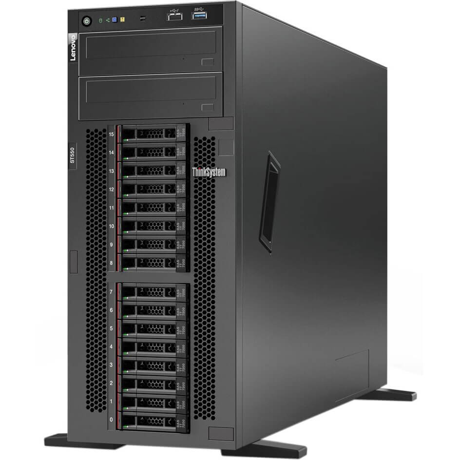 Lenovo ThinkSystem ST550 Tower Server – Xeon Silver 4210R / 16GB RAM / No HDD / No Operating System (7X10A0D4EA) image 3