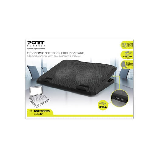 Port Connect Ventilated Adjustable Laptop Stand (901099) image 2