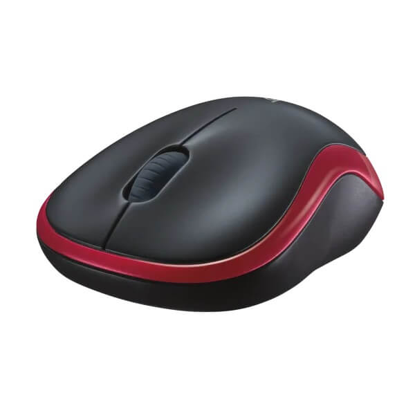 Logitech M185 Wireless Mouse – Red (910-002237) — packaging
