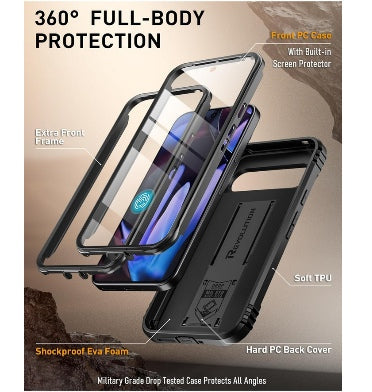 Poetic Google Pixel 9 Pro Xl Premium Full Body Rugged Revolution Case Black product image 2