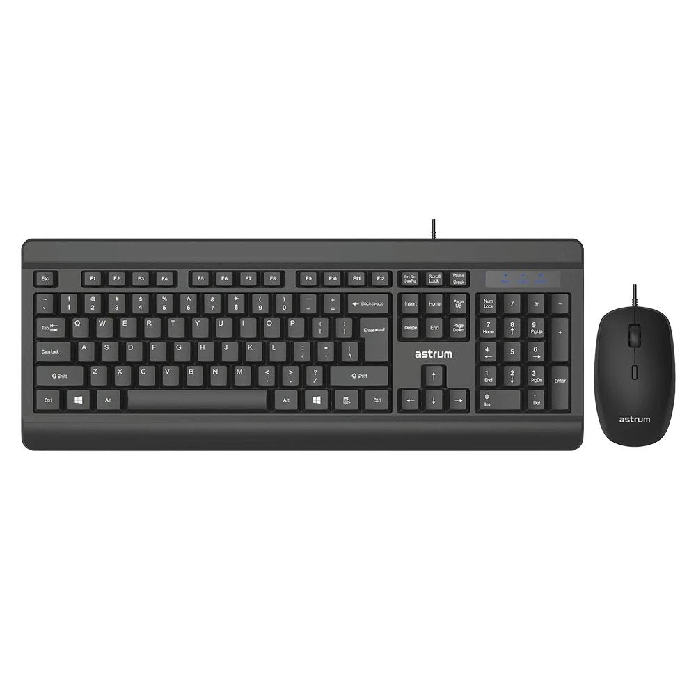 Astrum KC130 Wired USB Keyboard & Mouse Combo (A81013-BEN) — front view