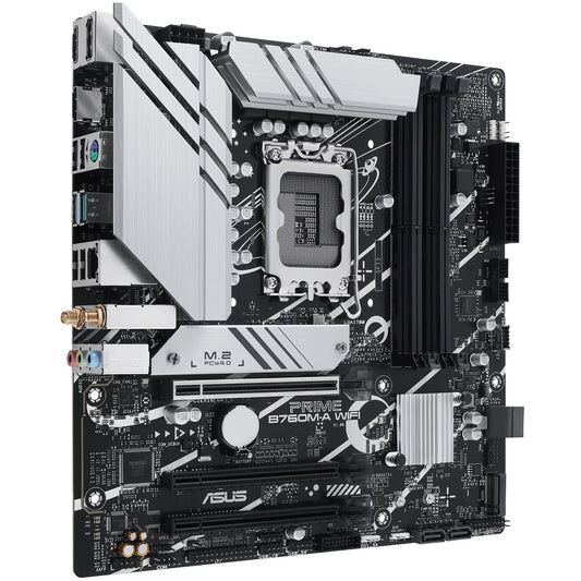 ASUS Prime B760M-A WIFI LGA1700 mATX Motherboard image 2