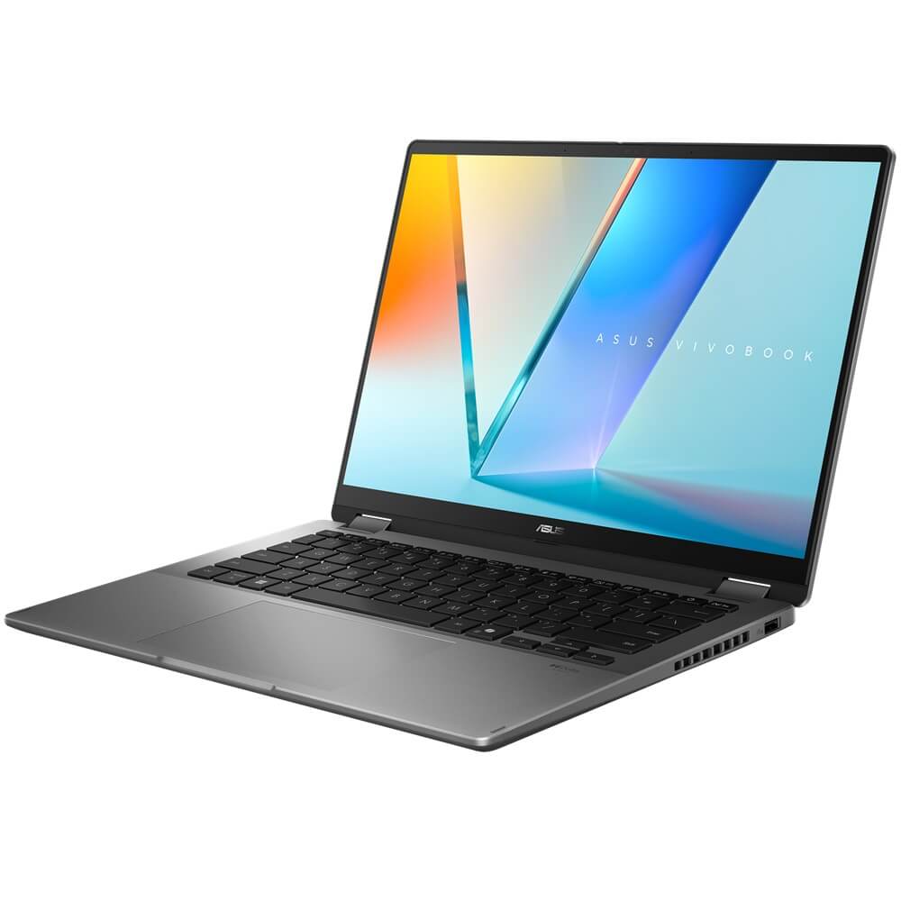ASUS Vivobook 14 Flip TP3407 Notebook PC – Core Ultra 5 226V / 14″ WUXGA Touch / 16GB RAM / 512GB SSD / Win 11 Home / Matte G